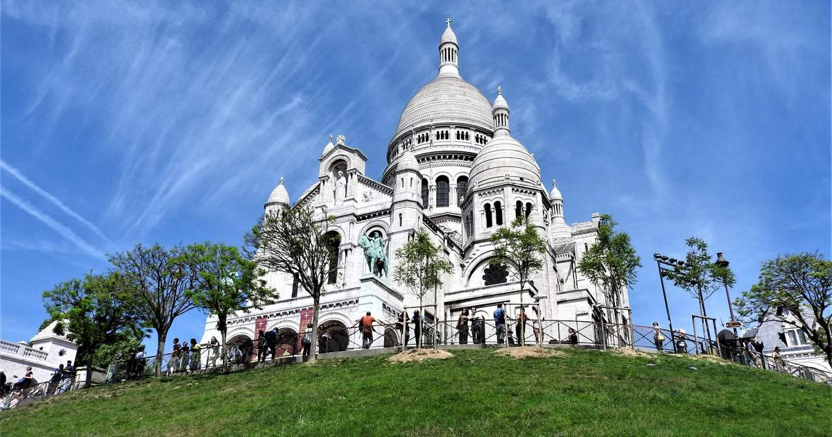 1974年８月パリモンマルトルの丘　サクレクール寺院の油絵　旅先にて購入 Yahoo!オークション - 1974年8月パリモンマルトルの丘